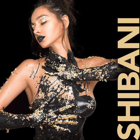 Shibani Dandekar in black paint by Nick Saglimbeni for Painted Princess Project